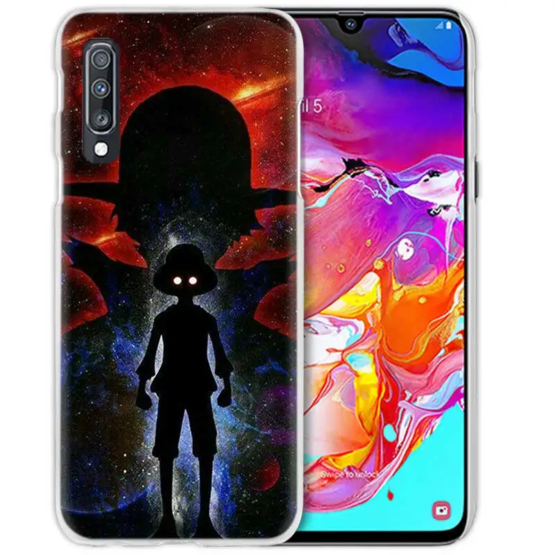 05 Чехол аниме для samsung Galaxy A50 A70 A20e A40 A30 A20 A10 A8 A6 Plus A9 A7 жесткий прозрачный чехол для телефона из поликарбоната Luff one piece - Цвет: 05