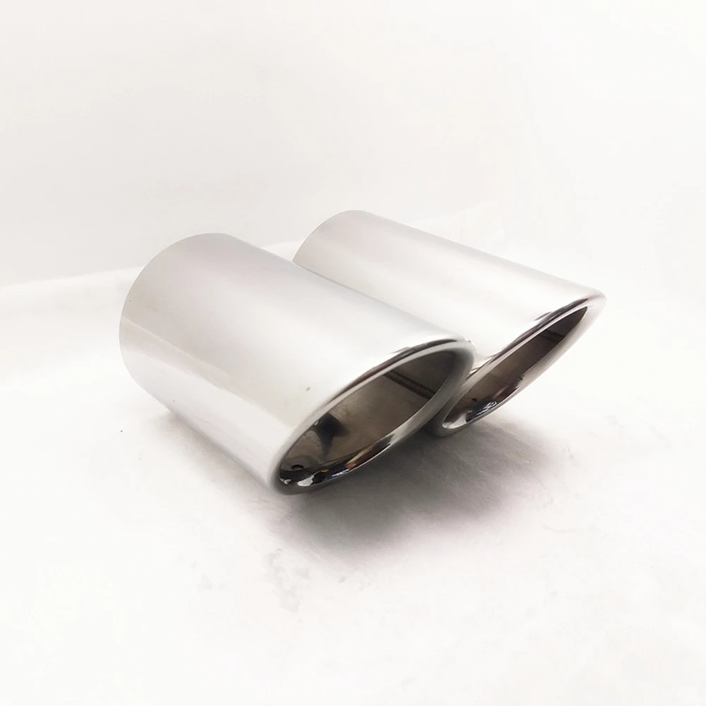 2 шт. Autonly выхлопной Хвост автомобиля задний глушитель наконечник трубы серебро