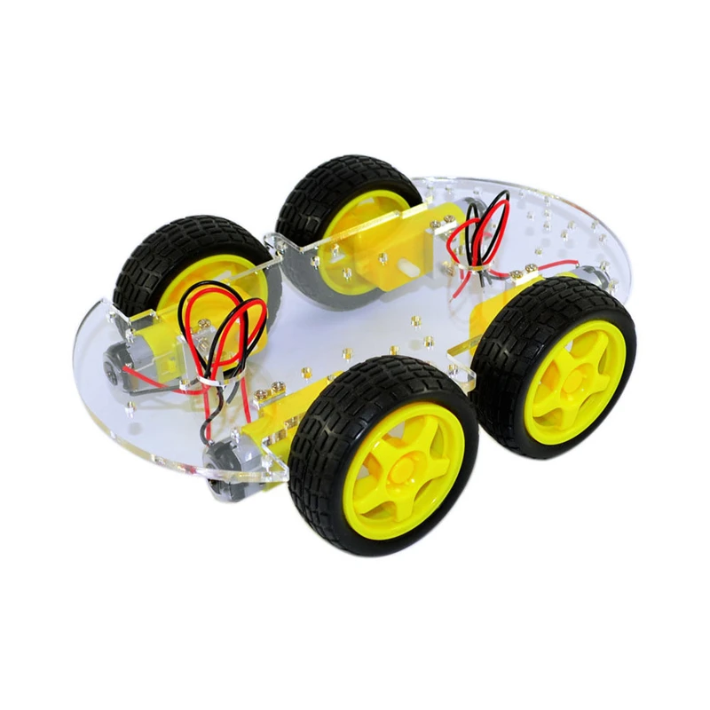 4WD умный автомобиль робот шасси для Arduino с зубчатой передачей Мотор колеса шины DIY автомобильный комплект