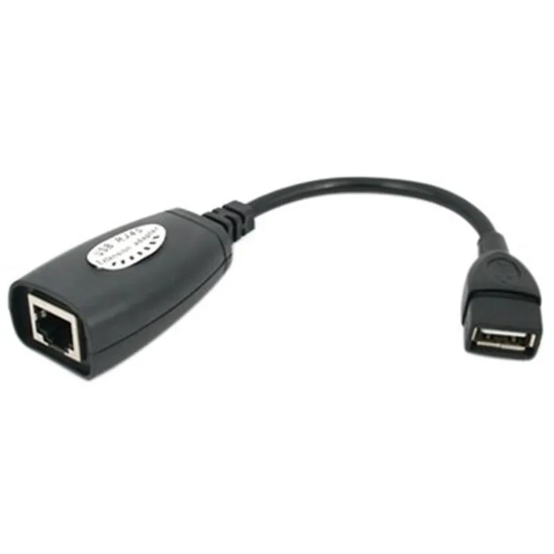 Larryjoe Новый USB удлинитель адаптер 50 м один RJ45 Ethernet CAT5E 6 до 150 футов кабель для