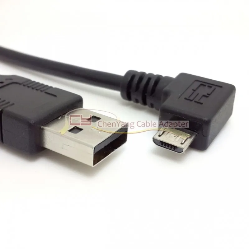 

Кабель для передачи данных Micro USB папа-USB папа под прямым углом 90 градусов 1 м для Galaxy S4 i9500 S3 i9300 100 см