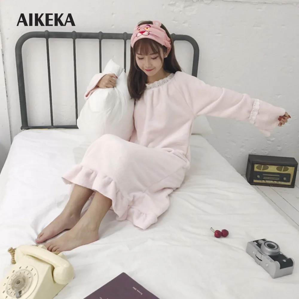 Akeka Для женщин полный платье середины икры лоскутное Кружево Платье