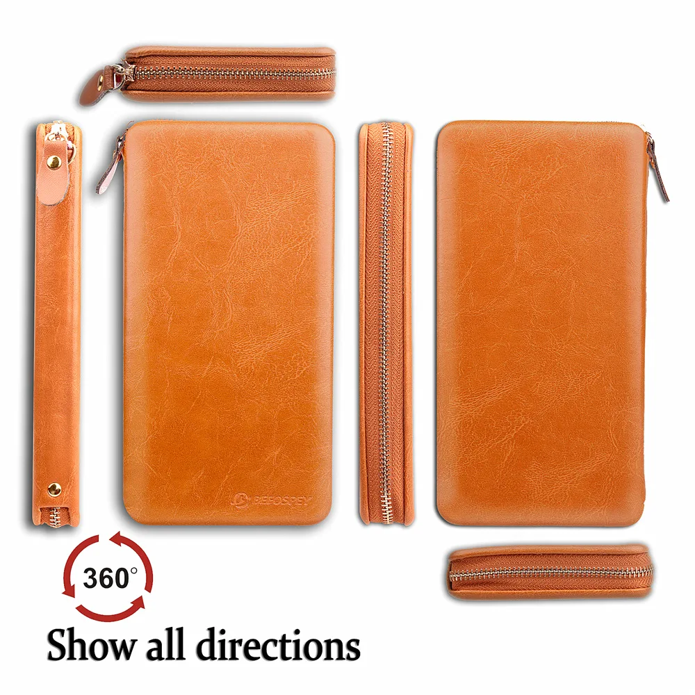 Универсальный мобильный на молнии кожаный рукав многофункциональный чехол