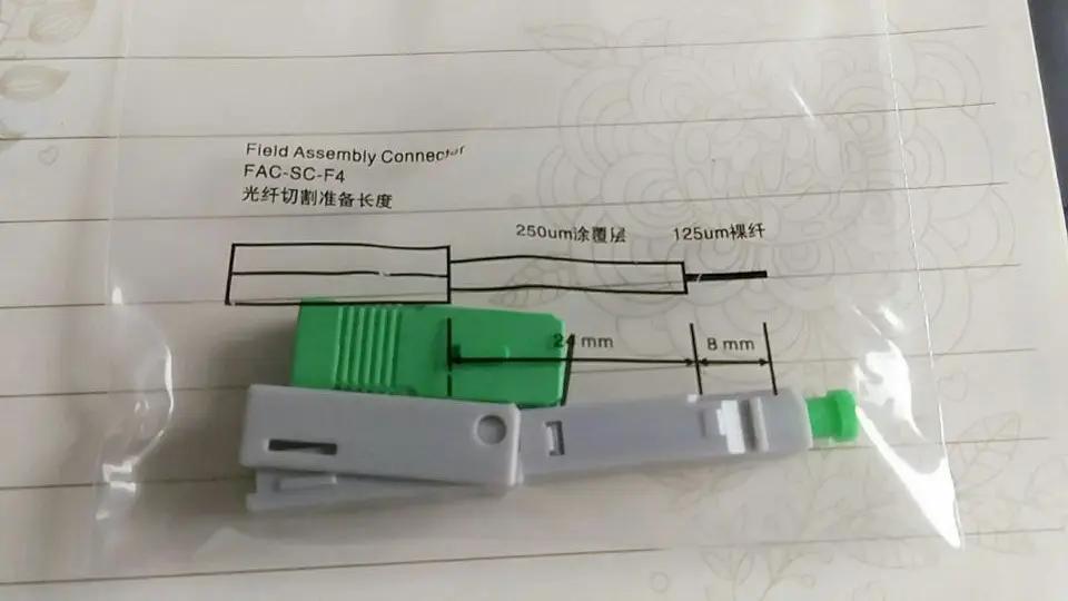10 pcs/lot FTTH SC/APC FAC-SC-F4 SM Fiber Optic Field Assembly Fast Connector Quick | Мобильные телефоны и аксессуары