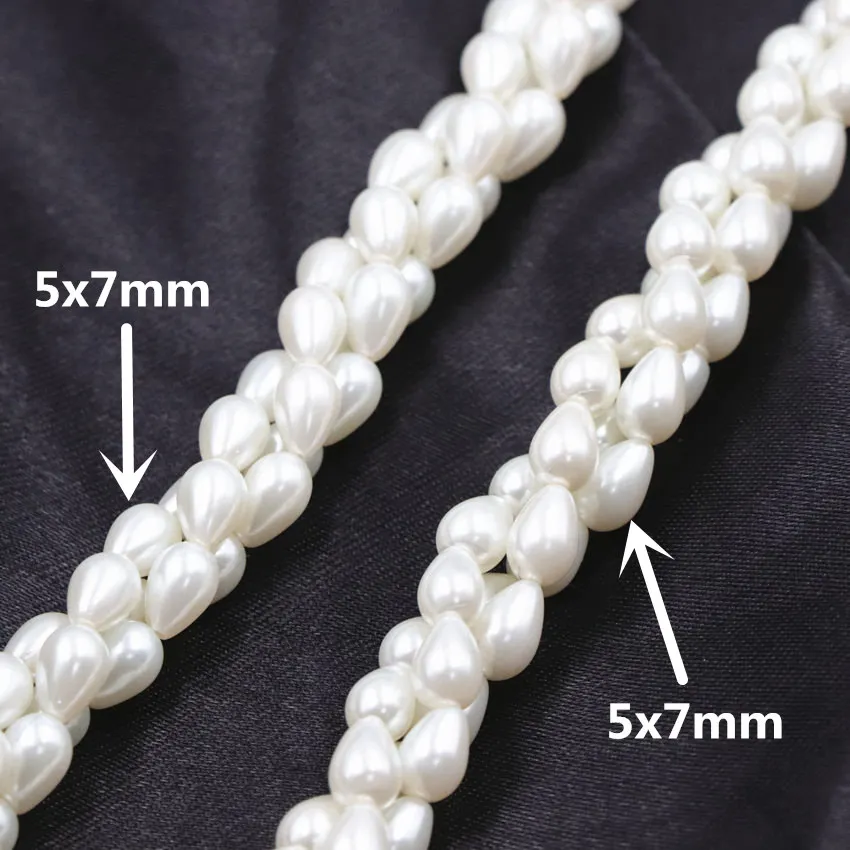 Fashion Simulated Pearl Beads Necklace Water Drop Twining Layers Choker Necklaces Jewelry Minimal Girlfriend Wedding Gift A739 | Украшения