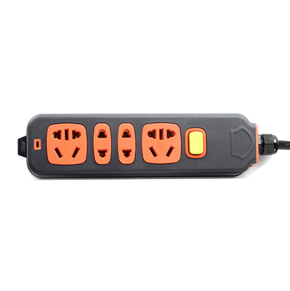 4 OUTLETS SWITCH Силовая лента, высокомощная промышленная розетка AU, интеллектуальная Водонепроницаемая штепсельная вилка EU/UK/US/AU, Взрывозащищенная, защита от падения, буксировочная лента - Цвет: 4 OUTLETS SWITCH