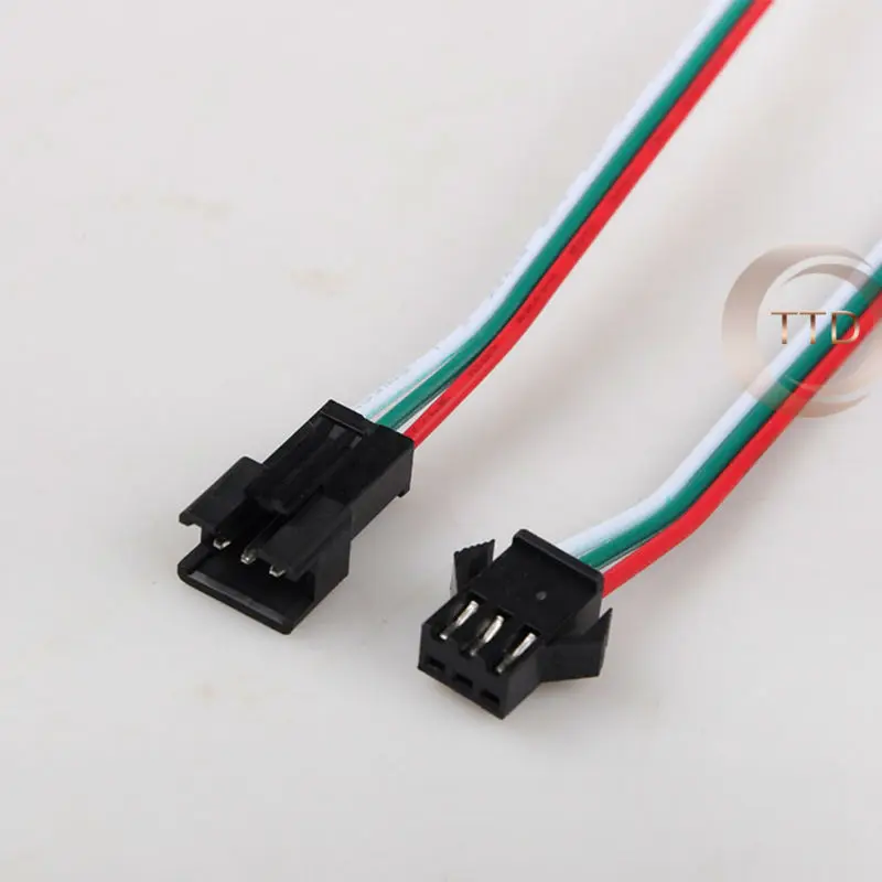 Бесплатная доставка партия из 5 пар 3-контактный разъем jst Мужской и Женский