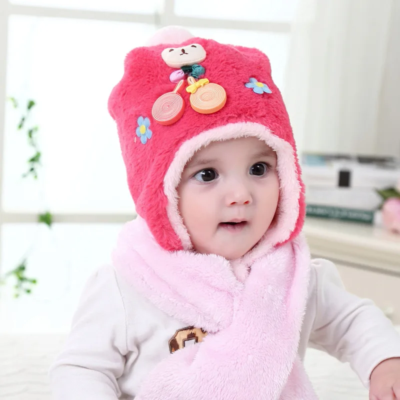 2 шт./компл. зимний теплый детский Рождественский плюшевый шарф с Санта Клаусом +