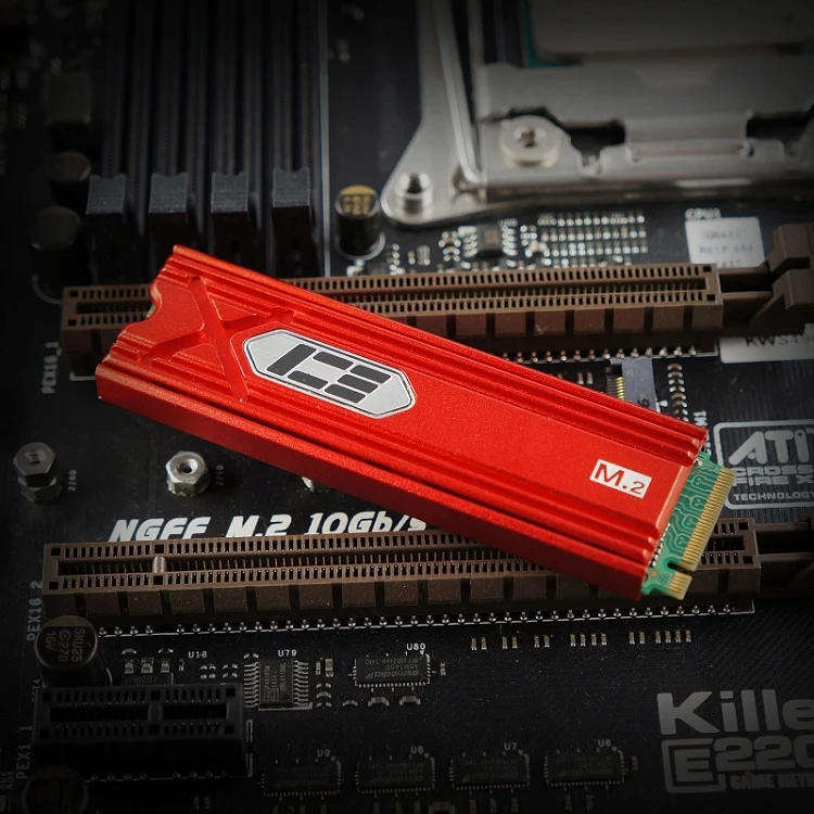 Жесткий диск IceManCooler M.2 радиатор SSD черный серебристый красный золотой синий