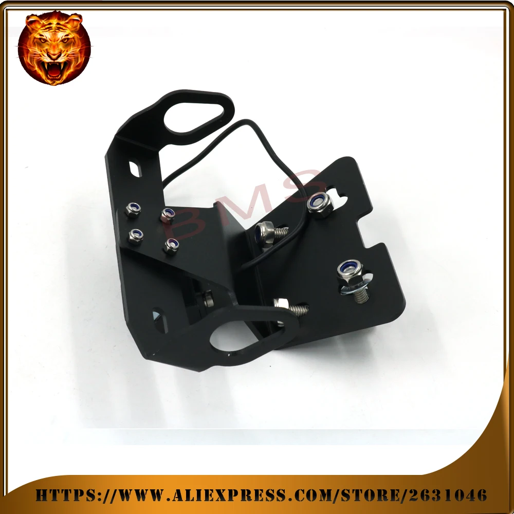 Мотоцикл крыло регистрации номерной знак крепление задний фонарь LED держатель