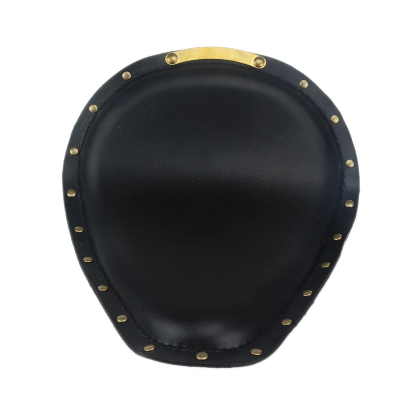 Черное Кожаное винтажное переднее соло сиденье с 3 &quotпружинным кронштейном для