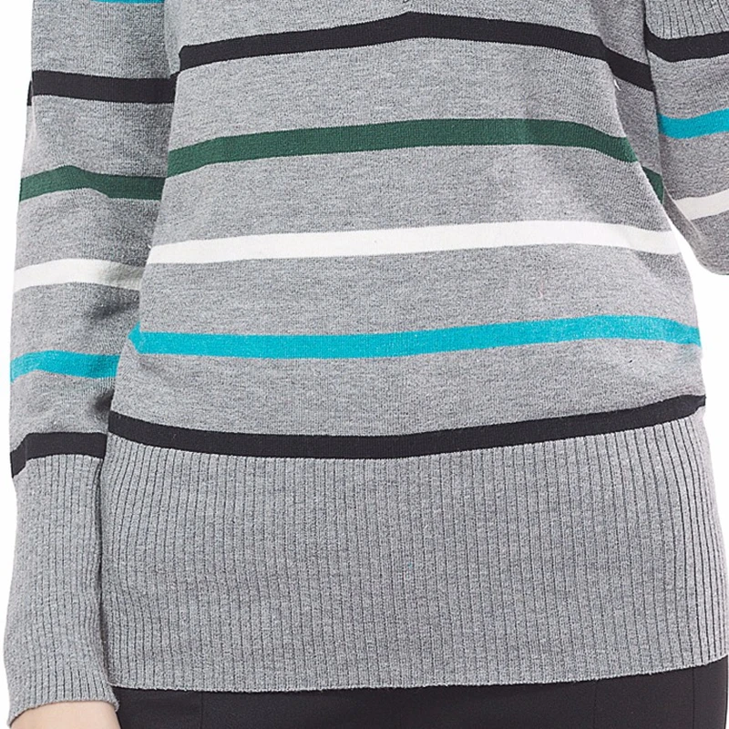 Knitbest 2016 Высокое Качество Тонкий Свитер для Весны Осени Женщины Серый Сексуальный