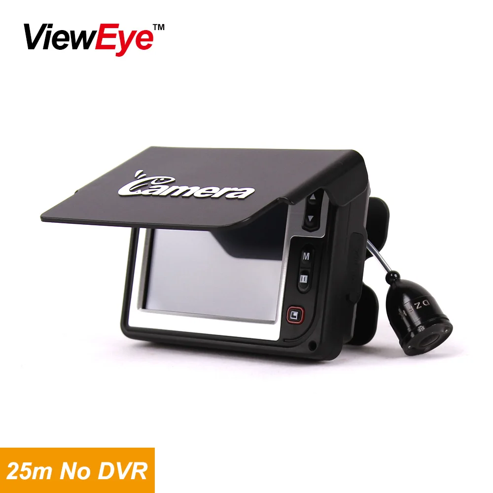 Профессиональный рыболокатор для подводной рыбалки, HD 1000TVL, 3,5 дюйма, 2 шт., ИК-светодиодный видеорегистратор с/без DVR - Цвет: Silvery NO DVR 25m