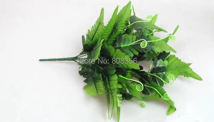 Искусственные зеленые растения 8 шт. имитация папоротника листья зелени для