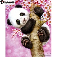 dispaint full squareround drill 5d diy diamond painting panda flower embroidery cross stitch 3d home decor a10609