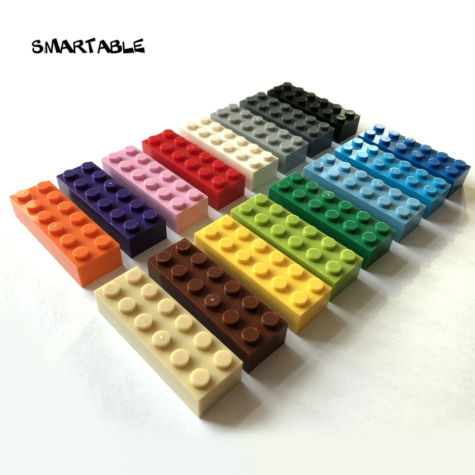 Строительные блоки Smartable 2X6, детали для сборки логотипа «сделай сам», игрушки для творчества, развивающие совместимые марок 2456, игрушка MOC 27 шт./лот