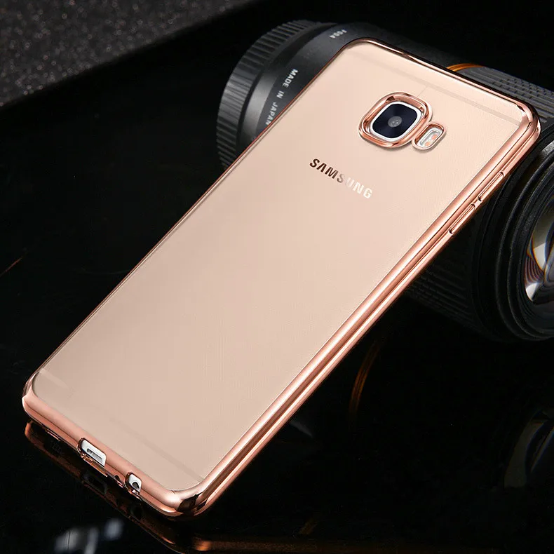 Ультратонкий Золотой чехол для samsung galaxy A3 A5 A7 2017 2016 J3 J530 J5 J7 Prime S6 S7 Edge S8 Plus мягкий из