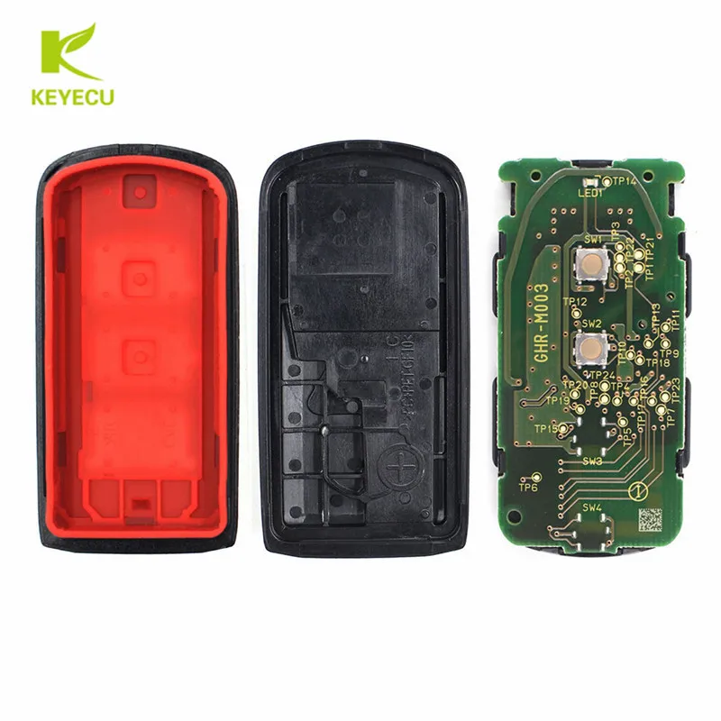KEYECU натуральная Замена Smart Remote брелок 2 кнопки 433 9 мГц FSK ID47 чип для Mitsubishi Lancer Outlander