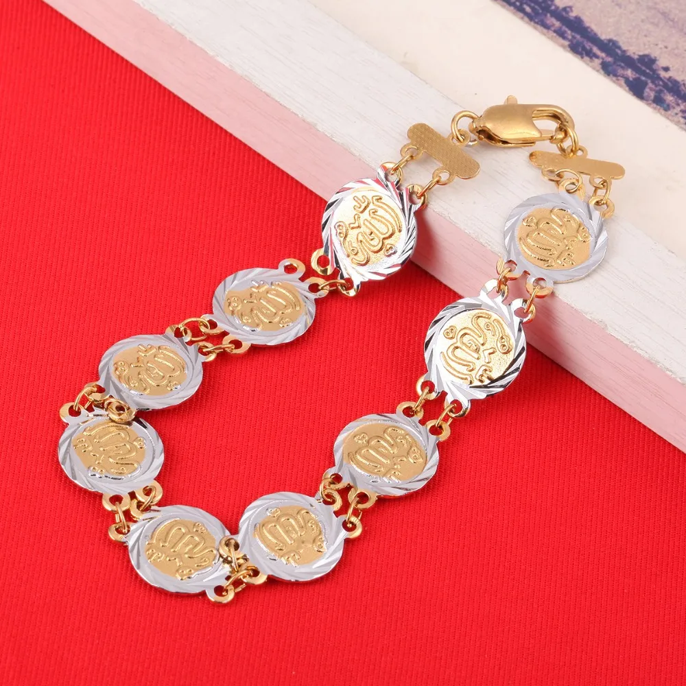 Мусульманский Исламский Бог арабское религиозное ювелирное изделие золотой