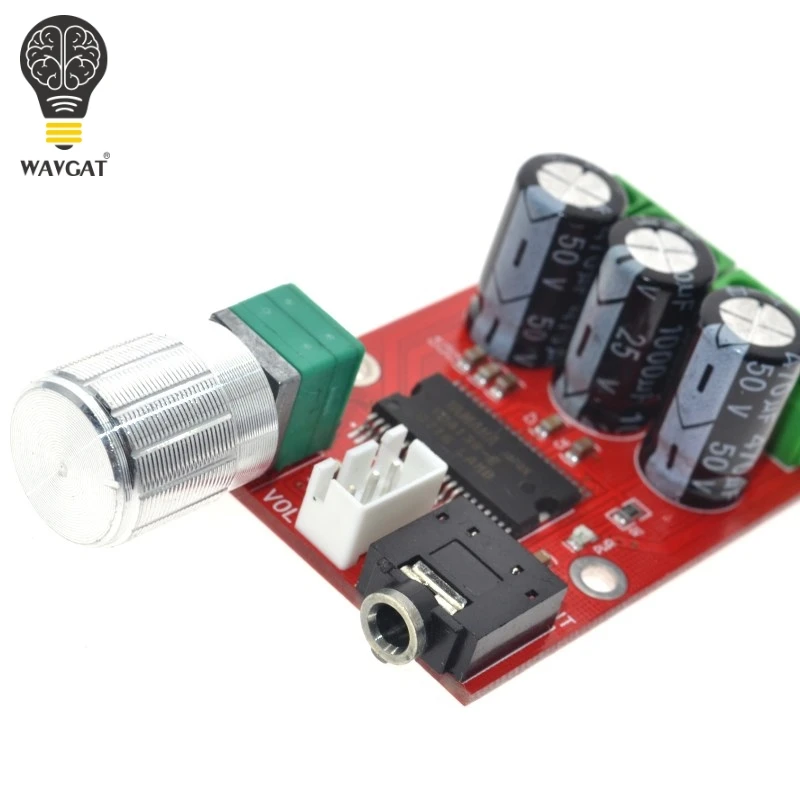 Цифровой аудио усилитель WAVGAT плата 12 Вт * 2 стерео двухканальный DIY звуковая