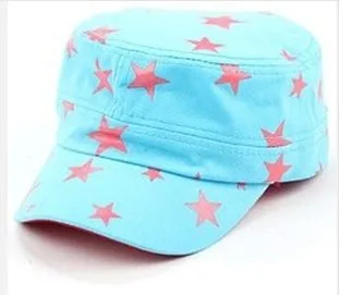 Free shipping new Korean men and women spring summer a large pentagram star hat flat cap visor outdoors#M1006 | Аксессуары для