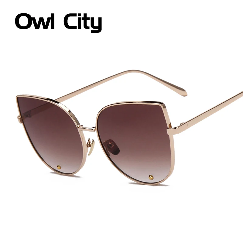 

Sunglasses Cat Eye Sun Glasses Women Luxury Brand Designer Alloy Frame Women Glasses Female Sunglass
