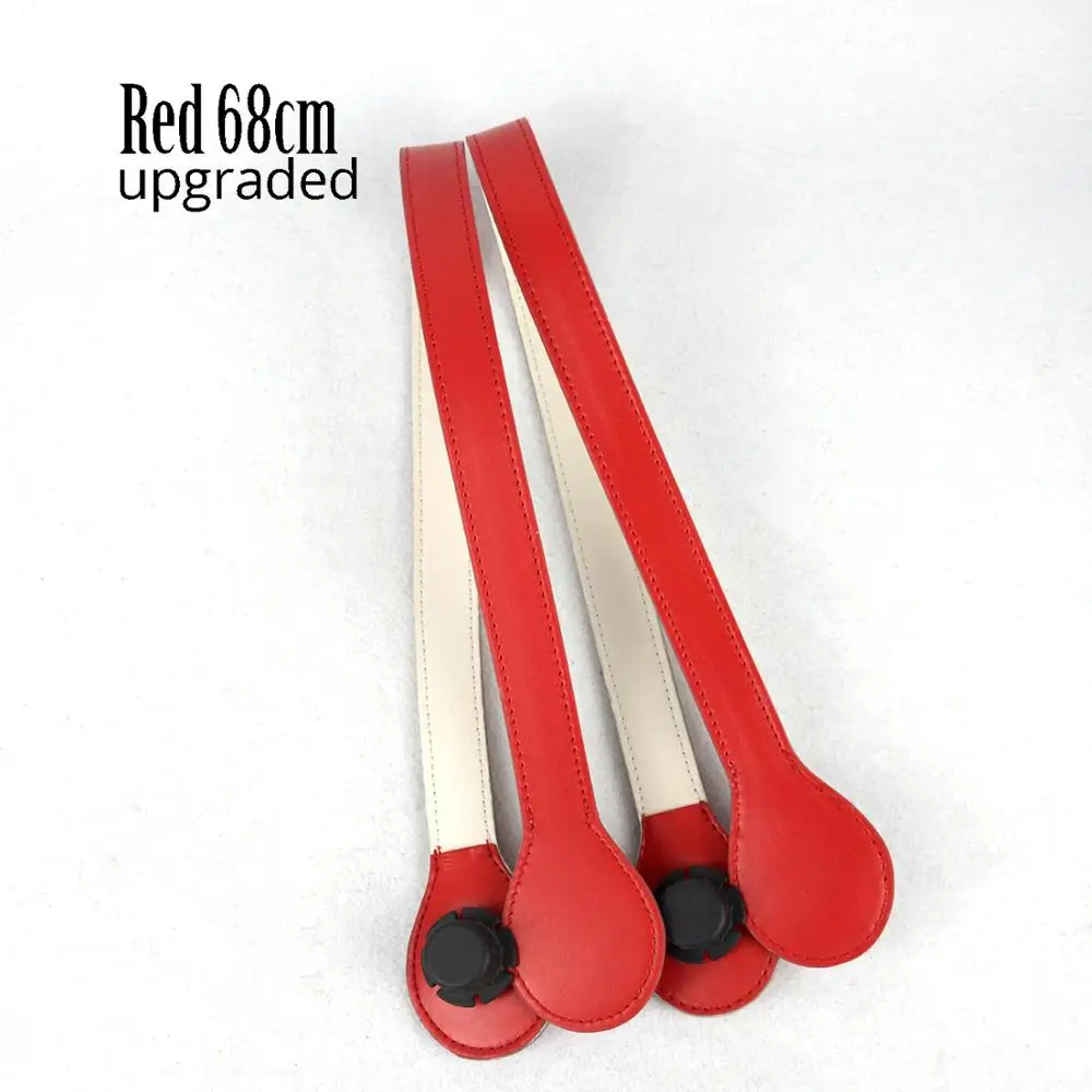 Red 68cm TANQU длинная короткая плоская ручка для obag из искусственной кожи ручка в форме капли для O Bag OCHIC Obag '50 - Цвет: Red 68cm