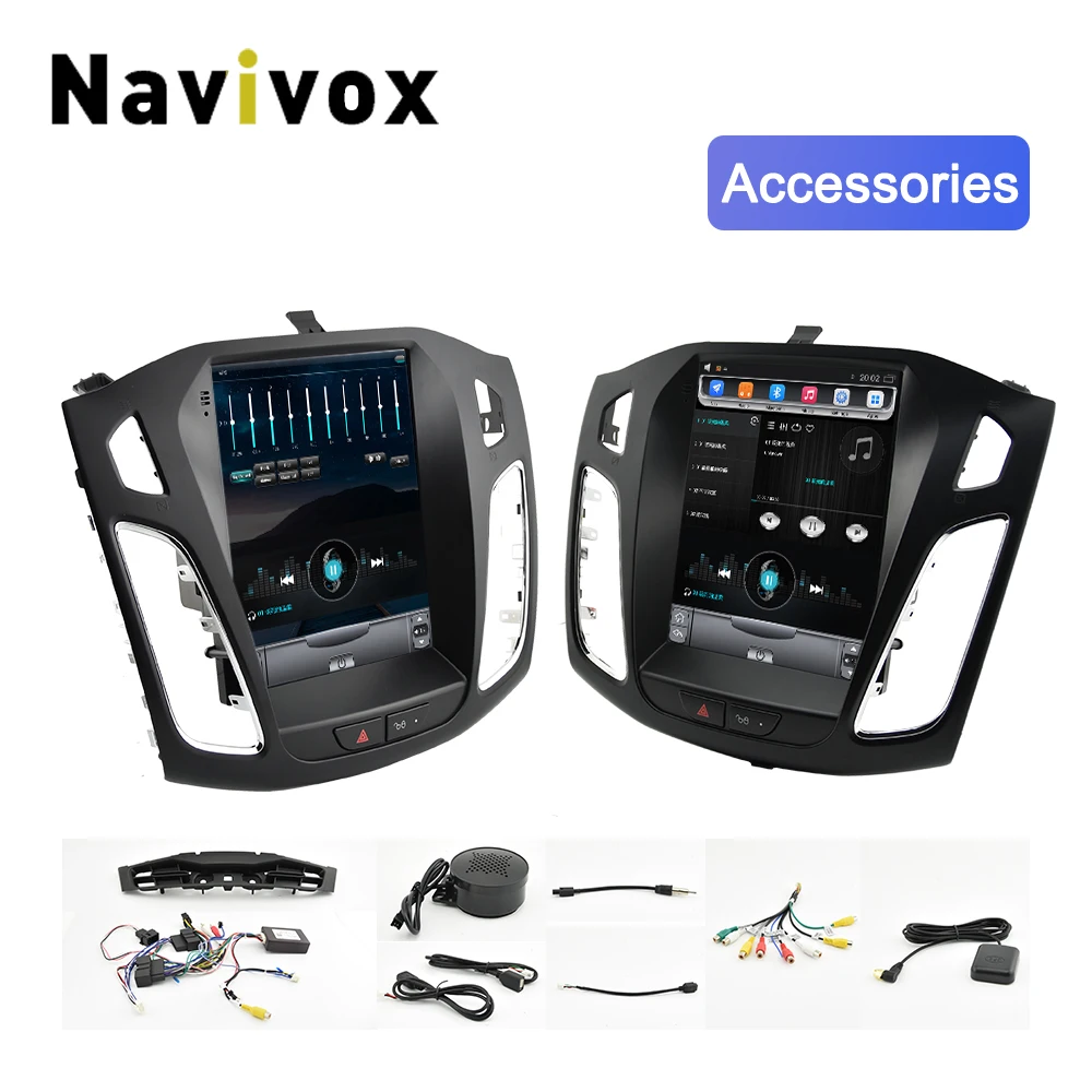 Navivox 10," 2 Din Android 6,0 Автомобильный gps Мультимедиа для Ford Focus салон 2012- видео радио плеер Навигация стерео вертикальный