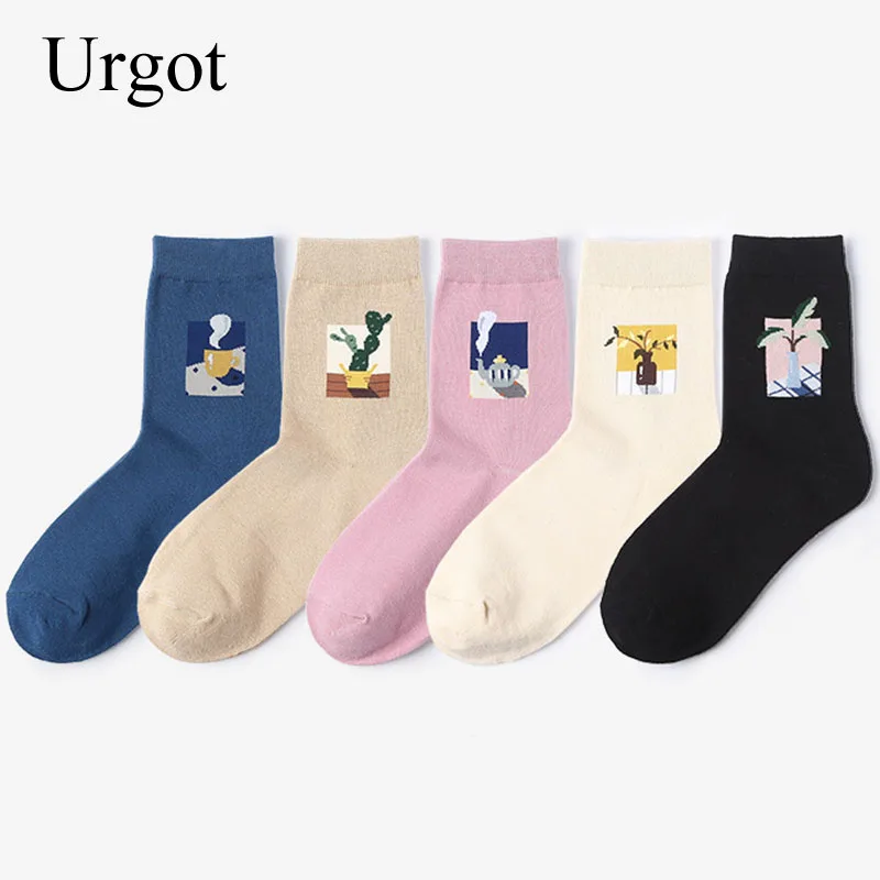 6 пар женские творческие Носки с рисунком|Носки| |