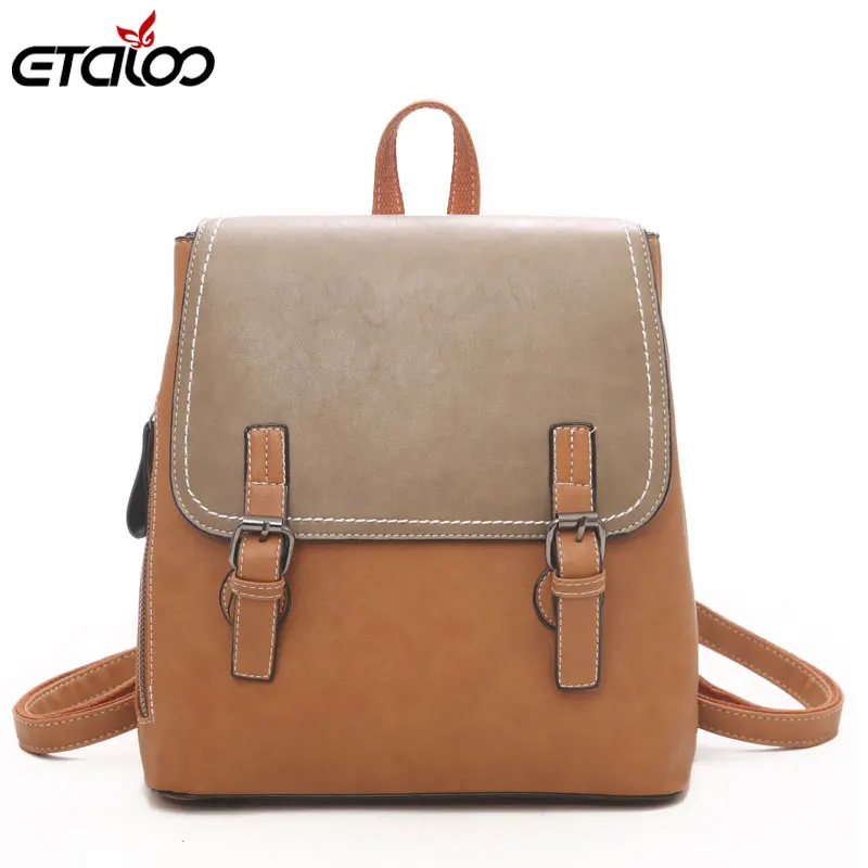 Женский Повседневный Рюкзак из искусственной кожи рюкзак для путешествий Mochila