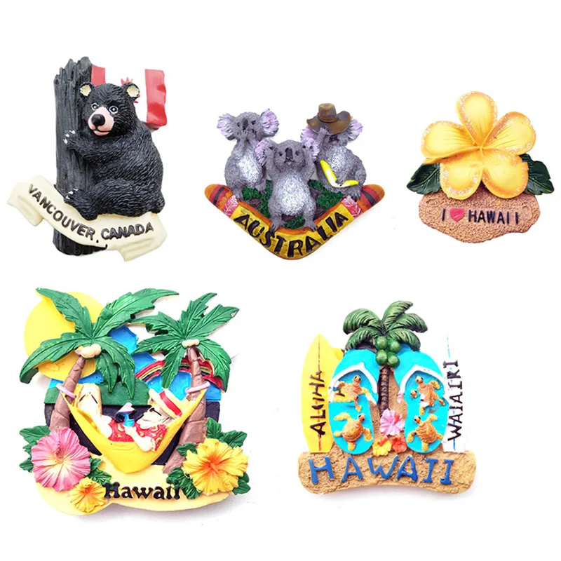 Магниты на холодильник сувениры для путешествий по миру украшение дома США