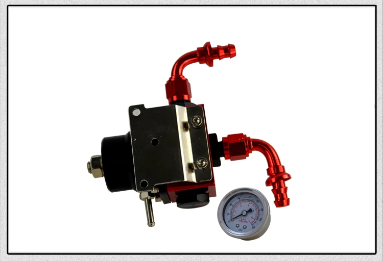 Hypertune-fpr AN6 фитинг DIY черный и красный EFI регулятор давления топлива Универсальный с 2 шт конец шланга с нажимным фиксатором фитинги