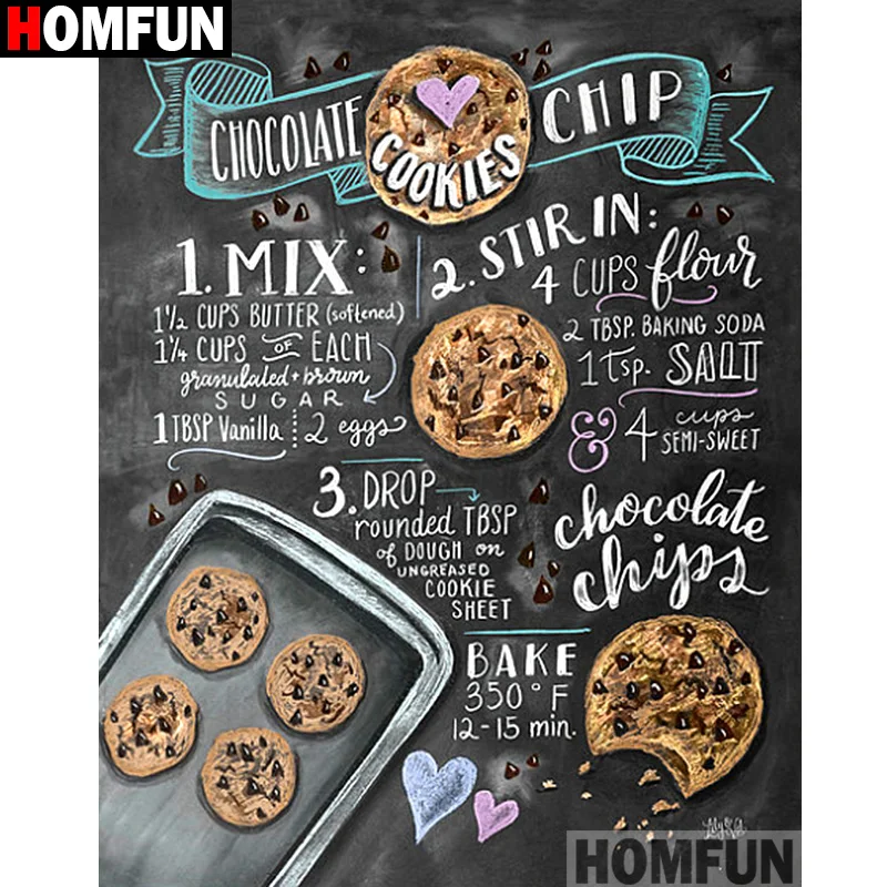 HOMFUN Алмазная вышивка мультфильм текст Кухня Настенный декор картина полный