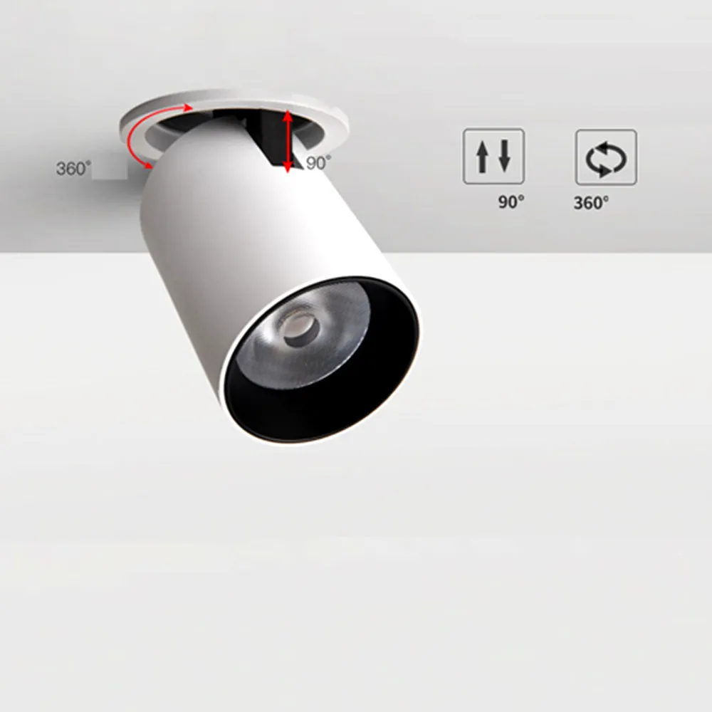 7 Вт 12 затемняемый Встраиваемый светодиодный потолочный светильник для