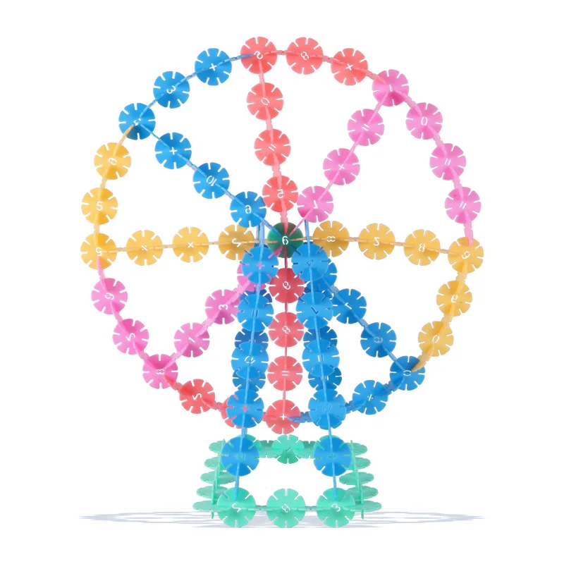 100 ПК Детский пазл развивающие игрушки Цифровой со снежинками наряд для