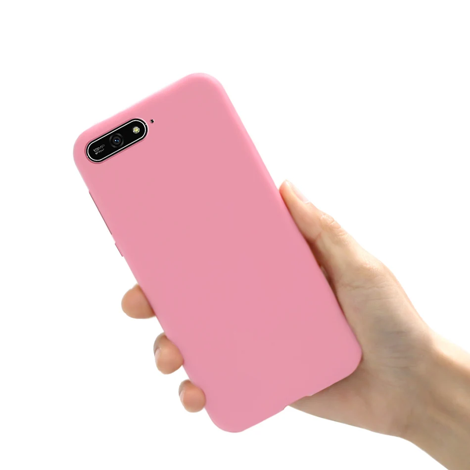 Силиконовый чехол для телефона Huawei Honor 7A 5 7 дюйма тонкий мягкий из ТПУ карамельных