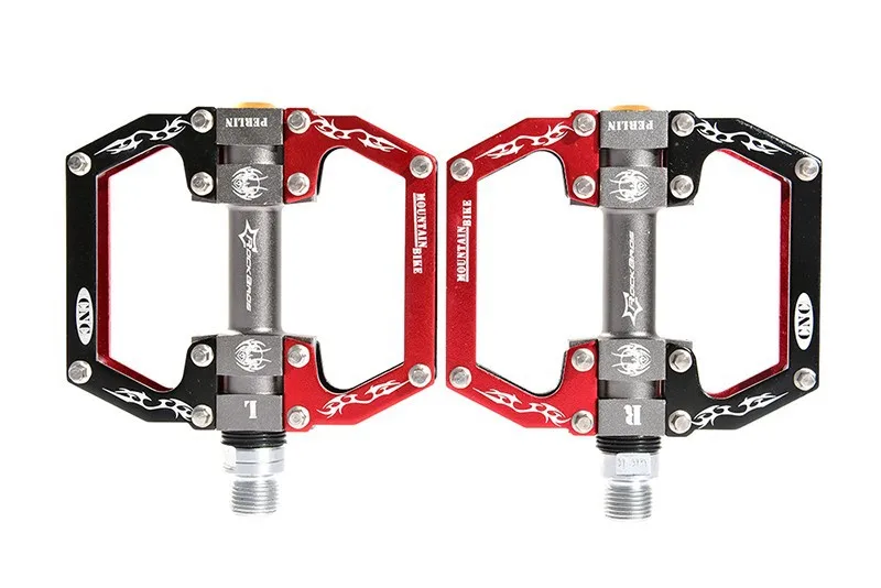 ROCKBROS, сверхлегкие велосипедные педали с подшипником, MTB, алюминиевая ось, 9/16 дюймов, велосипедные педали, полые велосипедные Плоские Педали, Bmx части для велосипедов