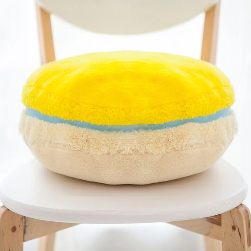 macaron cushion French round cake pillow lemon ice cream | Дом и сад
