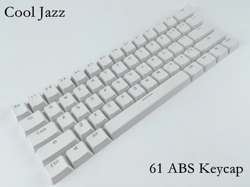 Крутой Джаз с подсветкой двойная съемка 61/104 ABS Набор ключей OEM профиль колпачки для механической игровой клавиатуры