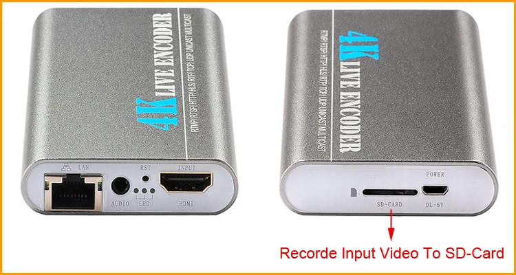 4K Ultra HD HEVC H.265 H.264 HDMI + микрофон к IP видеокодировщику IPTV кодировщик H 265 264 Поддержка