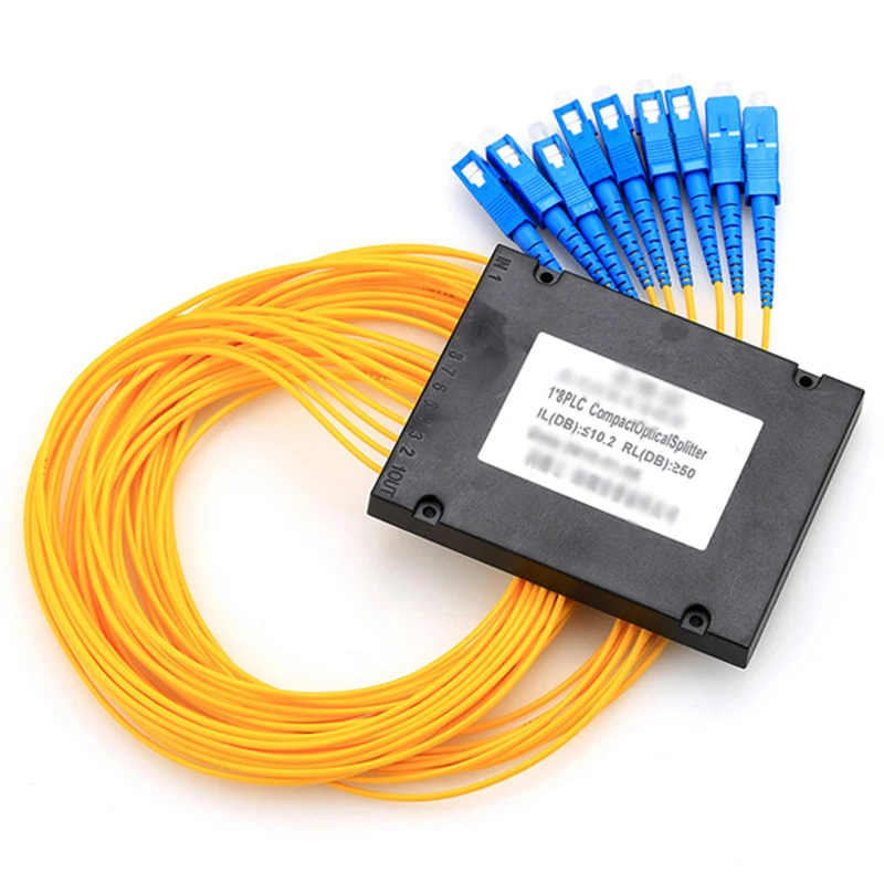 1x8 PLC Box волоконно оптический сплиттер телекоммуникационный волоконный 1 Точка 8
