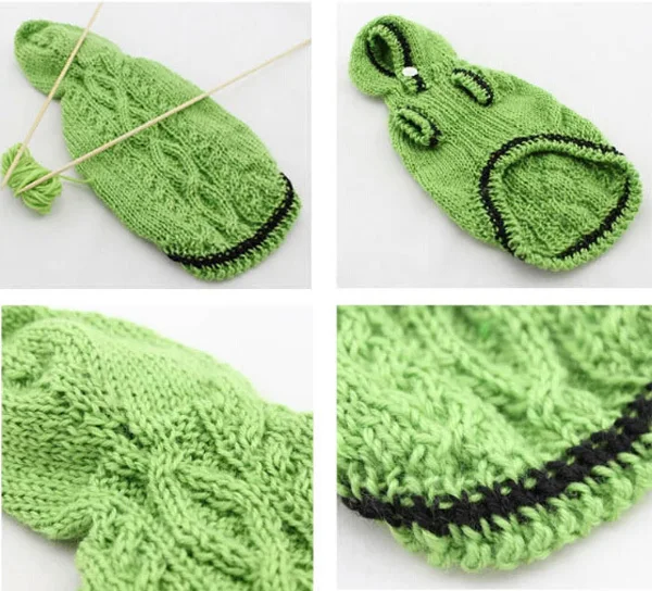 Теплые мягкие свитера ручной работы для собак и кошек одежда толстовка с