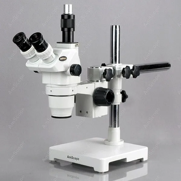 Ultimate Trinocular Zoom Microscope--AmScope Supplies 2X-180X Microscope on Single-Arm Boom Stand | Инструменты
