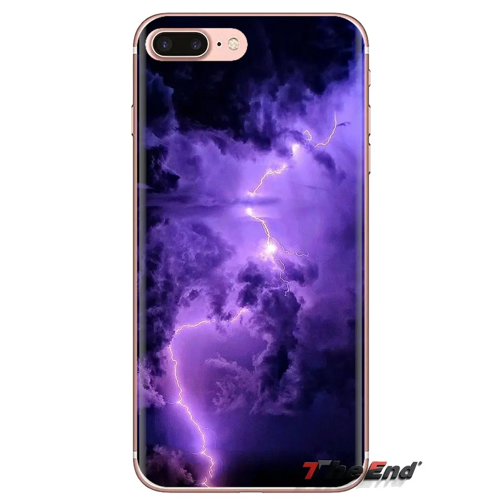 Мягкий чехол для Huawei Nova 2 3 2i 3i Y6 Y7 Y9 Prime Pro GR3 GR5 2017 2018 2019 Y5II Y6II Lightning storm illuminates Nature |