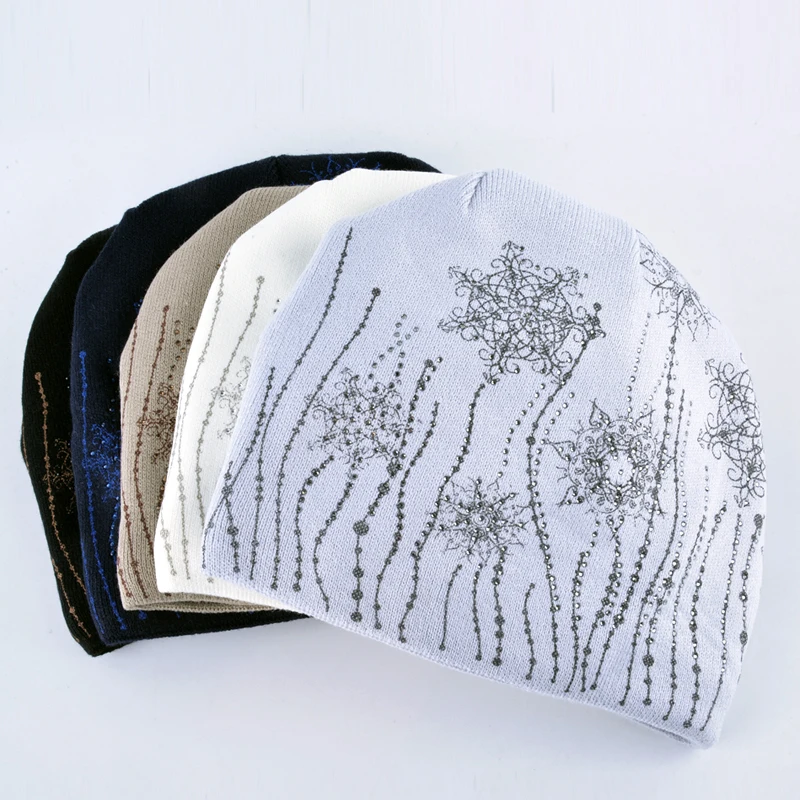 шапка бини зимняя женская для женщин вязаные шерстяные шапки женские на открытом