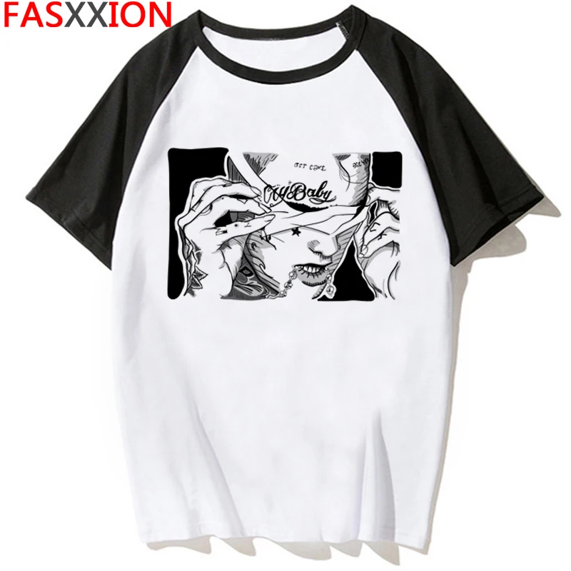 Новинка рэппер Lil открытая футболка Rip LilPeep хип-хоп Мужская/Женская крутая с