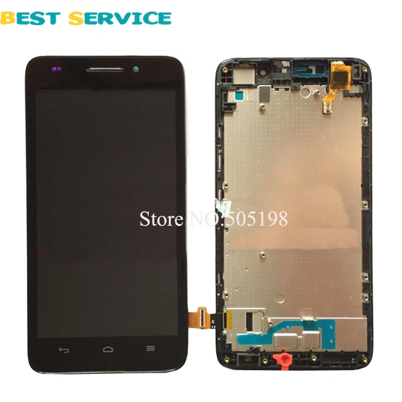 Black White For Huawei G620s LCD Display with Touch Screen Digitizer Frame Assembly Replacement Parts + Free Tools | Мобильные