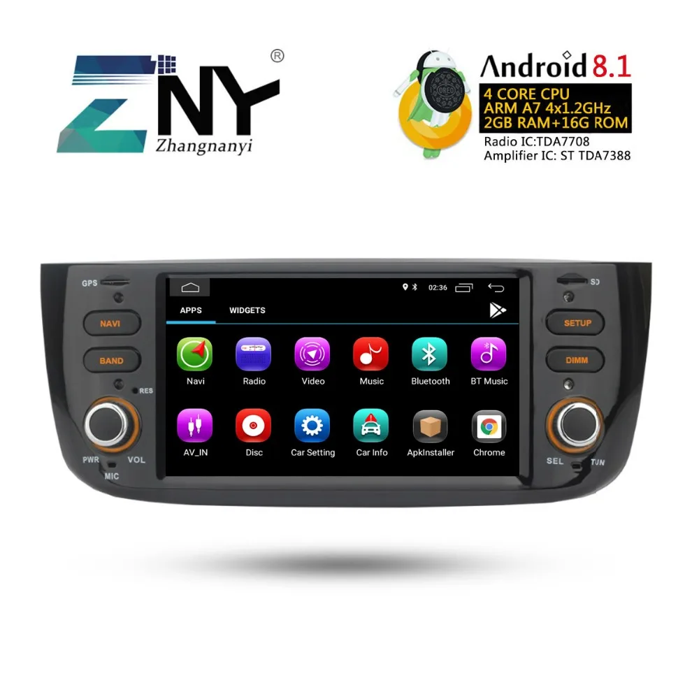 Android 8 1 автомобильный аудио видео для Fiat Grande Punto Linea 2012 2013 2014 2015 радио FM RDS Wi-Fi gps