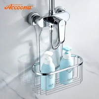 accoona bathroom accesseries shelf shower caddy bath storage combo organizer basket for shampoo conditioner soap razor a293