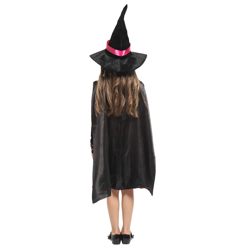 M-XL Girls Halloween Magician Costumes Kids Children Sorceress Witch Cosplays Purim Carnival Stage play Masquerade party dress |